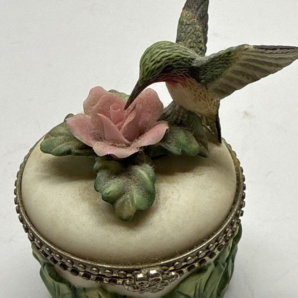 Hummingbird Club Trinket Box  3.5" Crystal Cathedral Ministries 2002 Hour Power - Picture 8 of 9